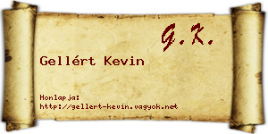 Gellért Kevin névjegykártya